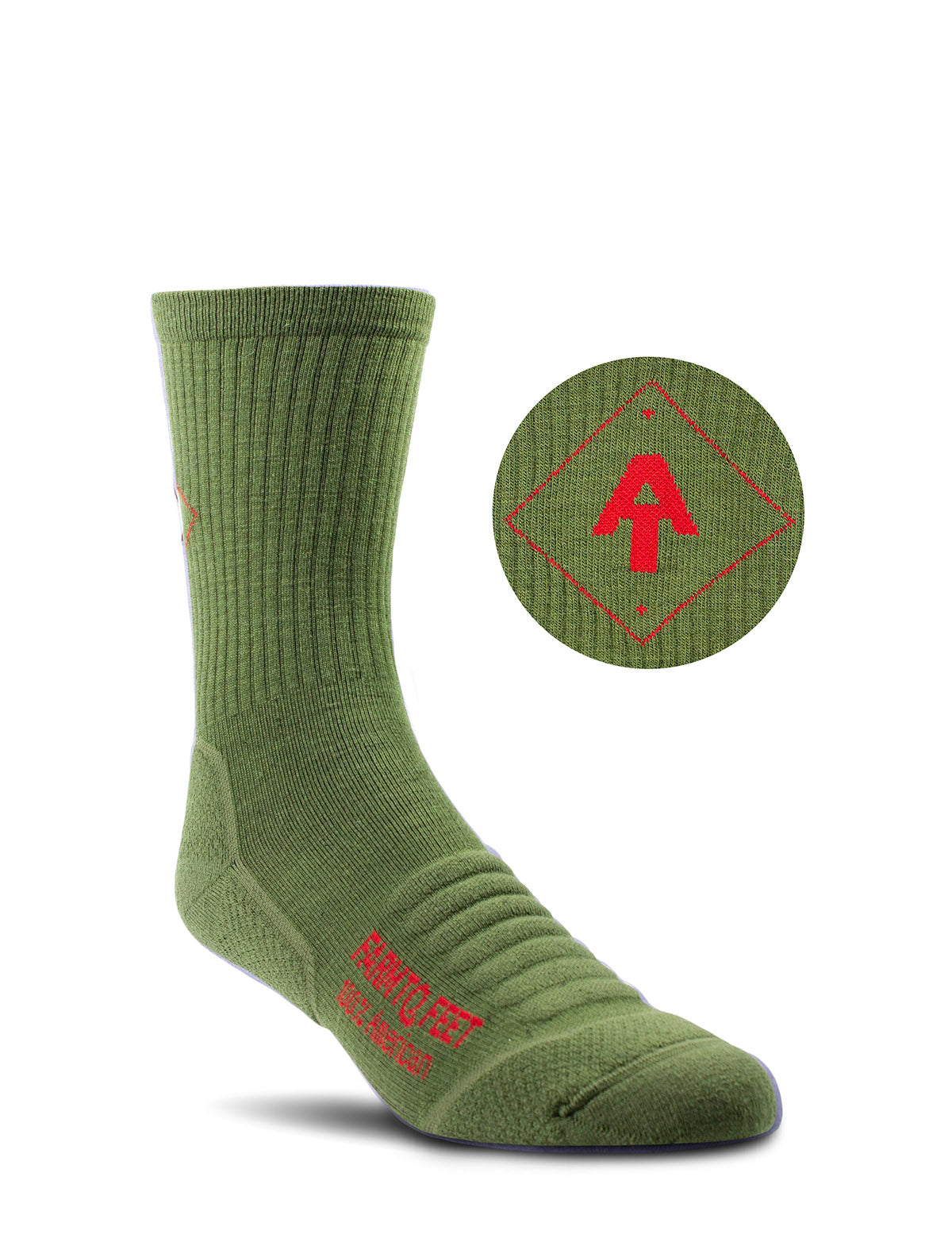 Buy wholesale Finley Organic Cotton Fly Fishing Socks - Moss Green