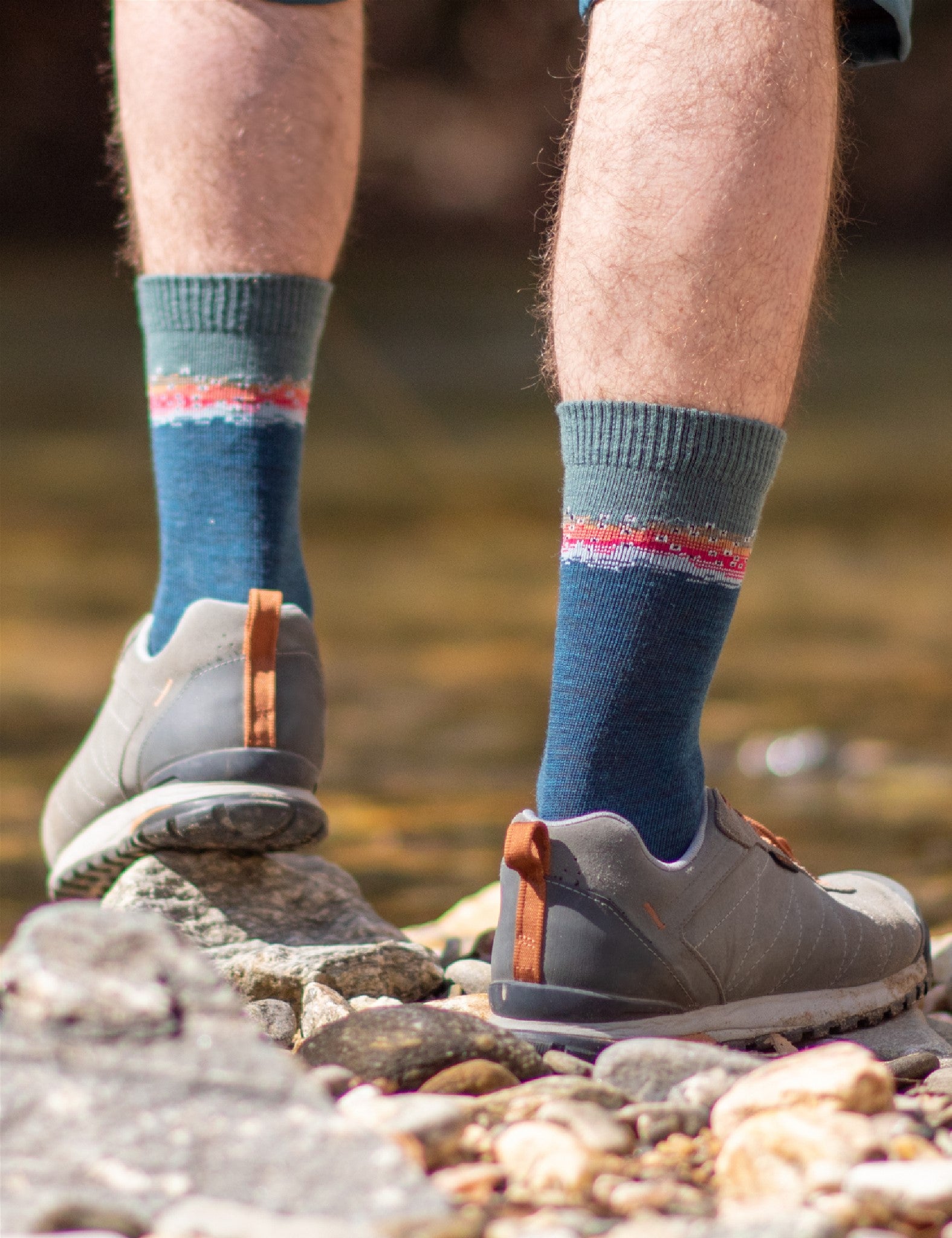 Salmon Wool Crew Socks  Funny Fish Socks for Nature Lovers - Cute